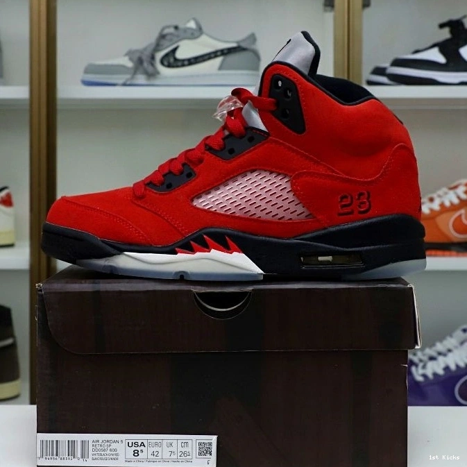 RAGING Kimikick 5 RED 1955 BULL BestValue RETRO JORDAN SUEDE AIR 1230